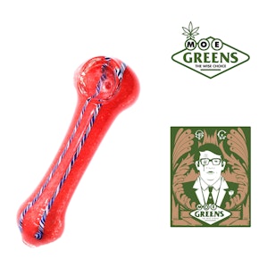 LARGE PIPE [RED W/ BLUE STRIPES]